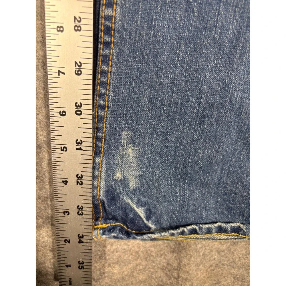 Aeropostale Bowery‎ Slim Straight Distressed Ripped Jeans Mens Size 34x32